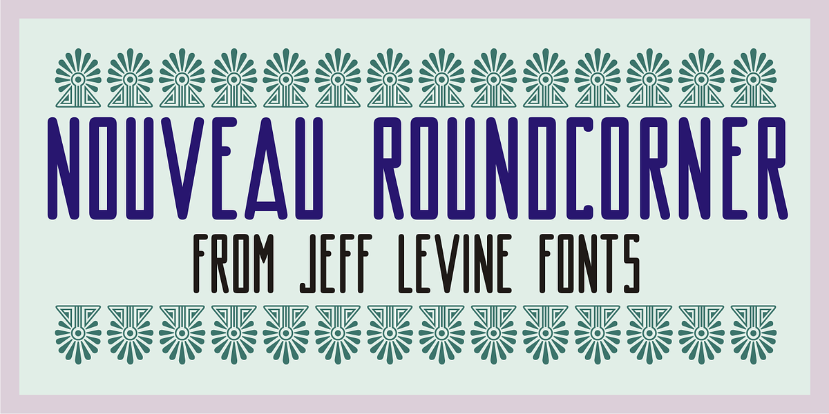Nouveau Roundcorner JNL, a Sans Serif Font by Jeff Levine Fonts