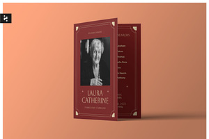 Funeral Program Template, a Brochure Template by Neermana