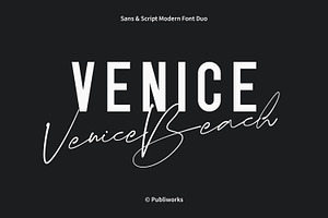 Venice Beach - Modern Font Duo