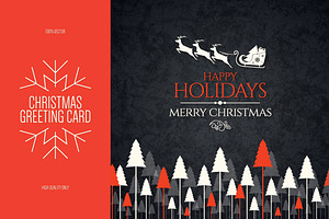 Christmas and New Year greeting card