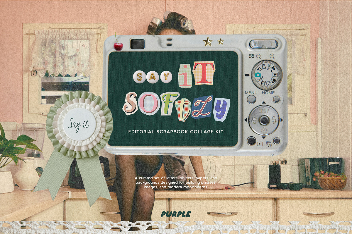 Say It Softly: Scrapbook Collage Kit, an Object Graphic by Purple (Photo 15 of 15)