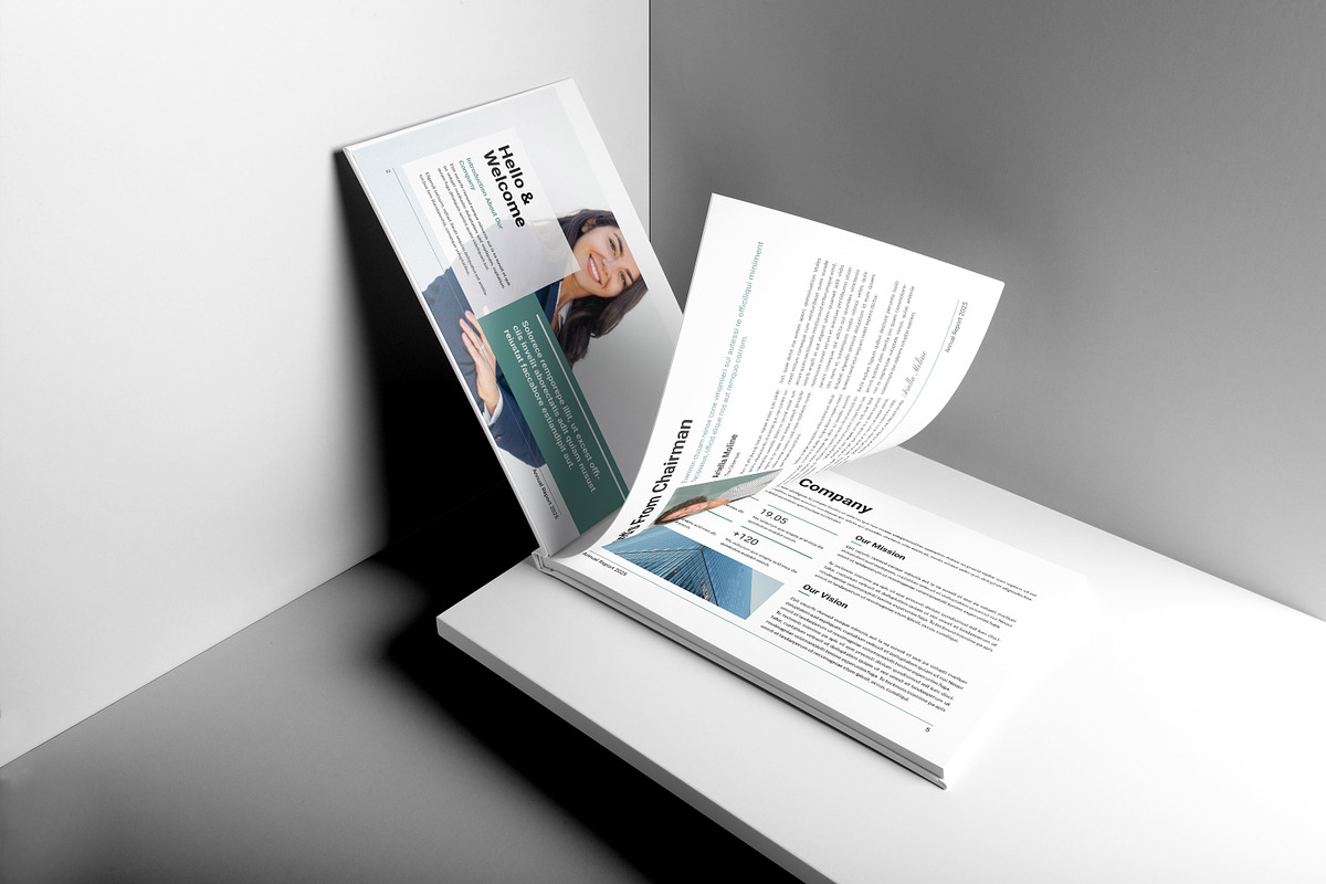 Annual Report Template Landscape preview 4