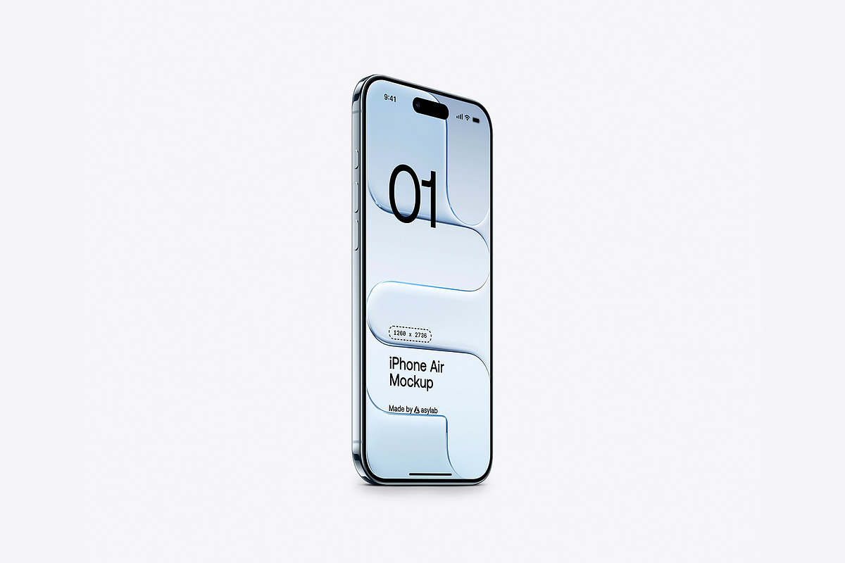 iPhone Air - 24 Mockups Scenes, an iPhone Mockup by Asylab (Photo 40 of 62)