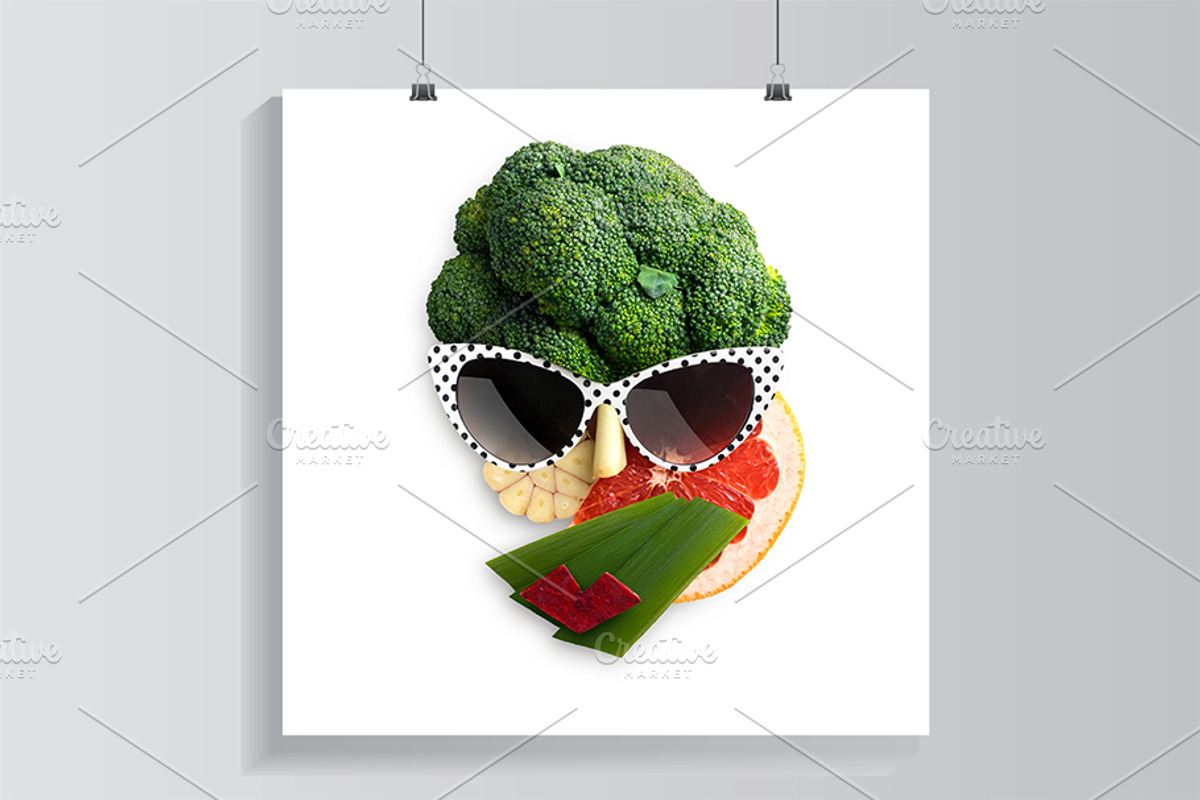 Tasty art featuring fruits, face, and sunglasses, a Food & Drink Photo by © Fisher Photostudio (Photo 11 of 13)
