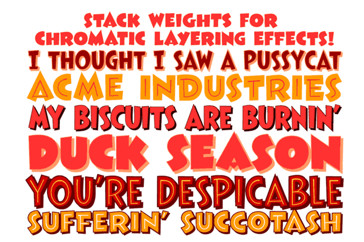 That’s All Folks Cartoon Font preview 2