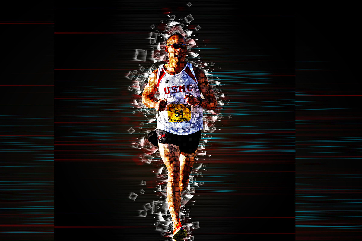 Pixel Stream Effect Photoshop Action, an Action Add-On by Studio Retouch (Photo 11 of 12)