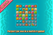 Match 3 Jewel Game Pieces Set, an Illustration by Vectricity Designs (Thumbnail 2 of 2)