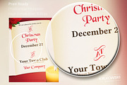 Christmas Invitation Flyer Template, a Flyer Template by Krukowski Graphics (Thumbnail 2 of 3)