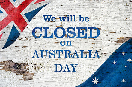 Beautiful drawing of the Australian Flag. Closeup, a Holiday Photo by Svetlana Barchan