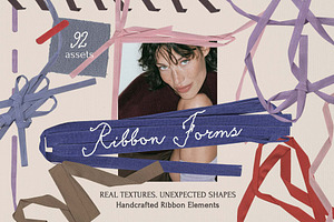 Ribbon Forms – Tactile Elements, an Object Graphic by DigARTbyHavroshka