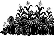Thanksgiving Harvest Silhouette, an Illustration by Creativeshirt (Thumbnail 11 of 51)