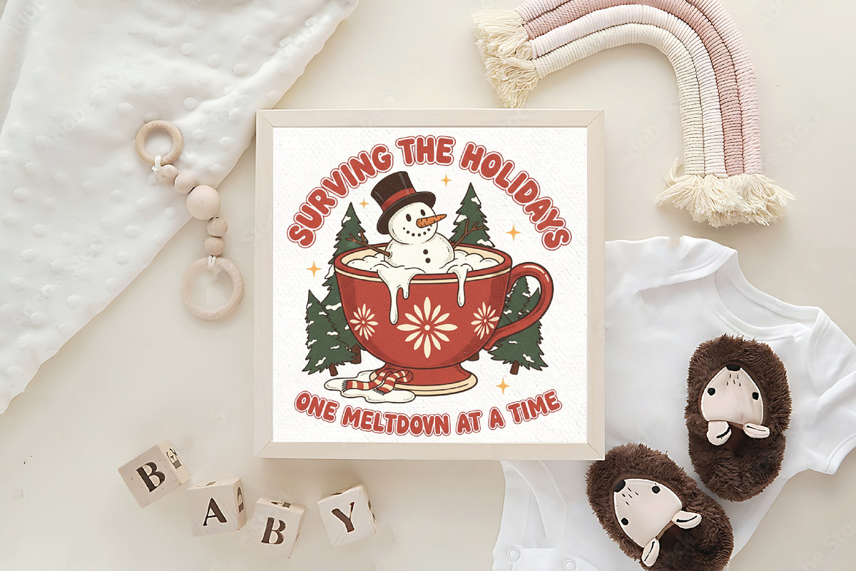 Sassy Holiday Humor Trendy Christmas, an Illustration by CraftArtStudio (Photo 4 of 4)