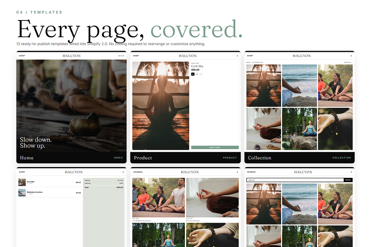 Halcyon Shopify Theme, a Shopify Template by Ibnul Jaif Farabi (Photo 4 of 8)