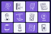 Animated Technology Doodle Icon Set, an Outline Icon by Vectors Market (Thumbnail 4 of 5)