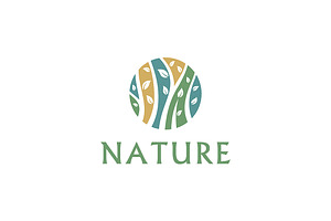 circle tree logo design vector, a Decorative Illustration by boriman05