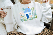 Blue Cottage Charm Clipart Set, an Illustration by Sublimation Artist (Thumbnail 4 of 6)