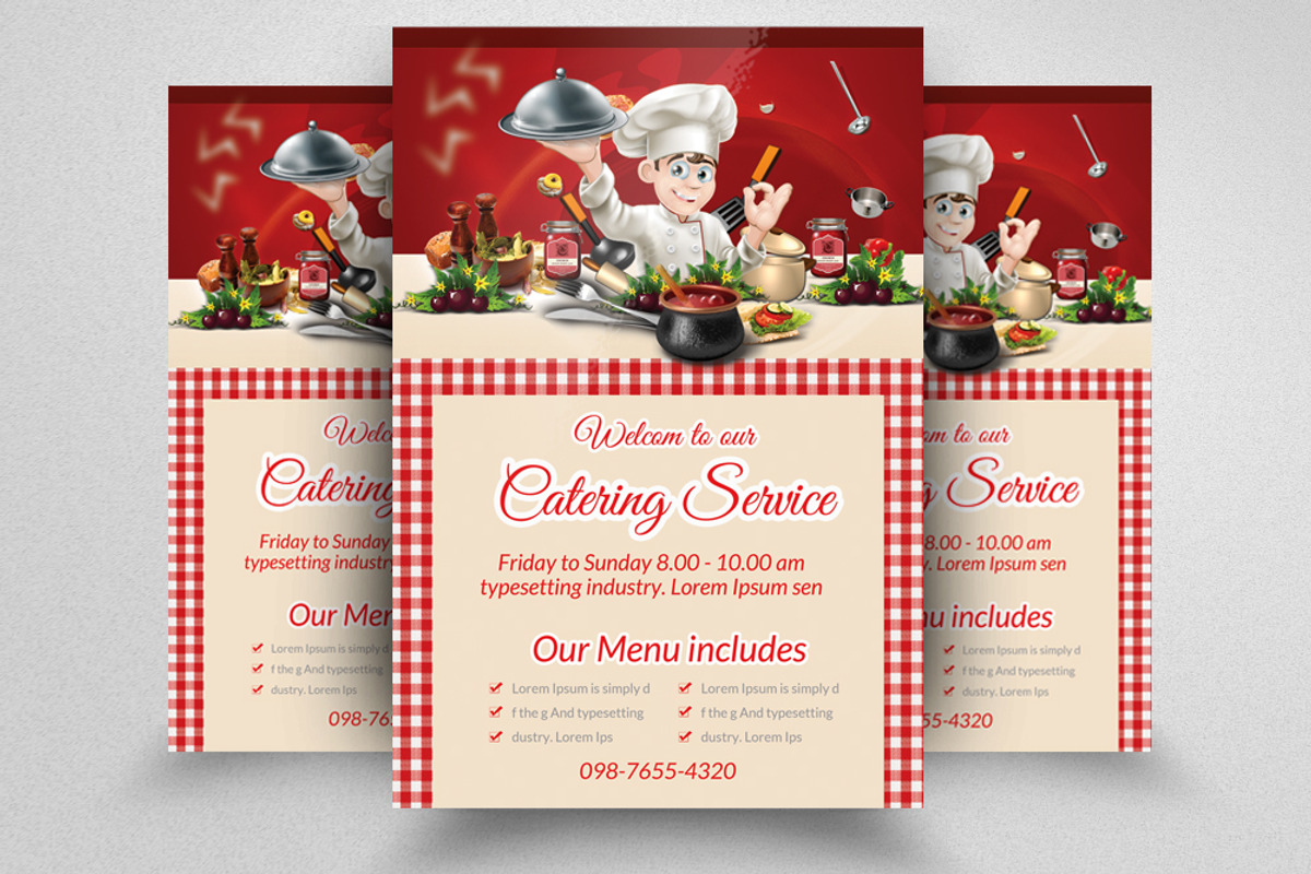 Chef service flyer, a Flyer Template by Psd Templates
