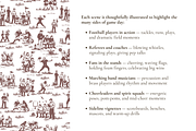 Football Toile de Jouy, a Background Graphic by Hughes Studio (Thumbnail 4 of 8)