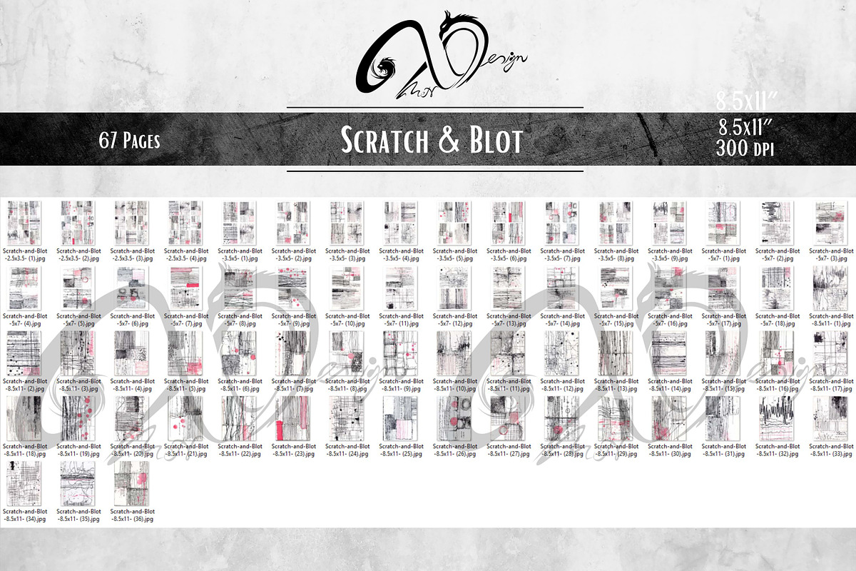 Scratch & Blot: Journal Ledger, a Background Graphic by NiiiNArt (Photo 4 of 9)