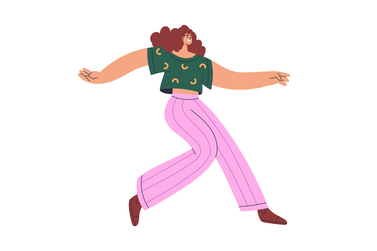 People flying in free poses set, a Person Illustration by Good Studio (Photo 2 of 8)