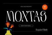 Moxtas - Display Family, a Serif Font by Holyline Design (Thumbnail 1 of 17)