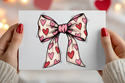 Coquette Heart Bow PNG, an Illustration by Canvas Craft (Thumbnail 5 of 6)