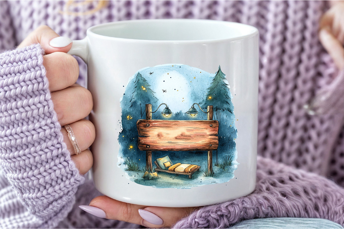 Summer Day Wooden Sign Clipart, an Illustration by DreamCafeArt (Photo 8 of 9)