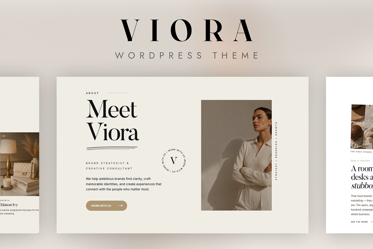 Viora - Portfolio WordPress Theme, a WordPress Template by tavonline (Photo 2 of 3)