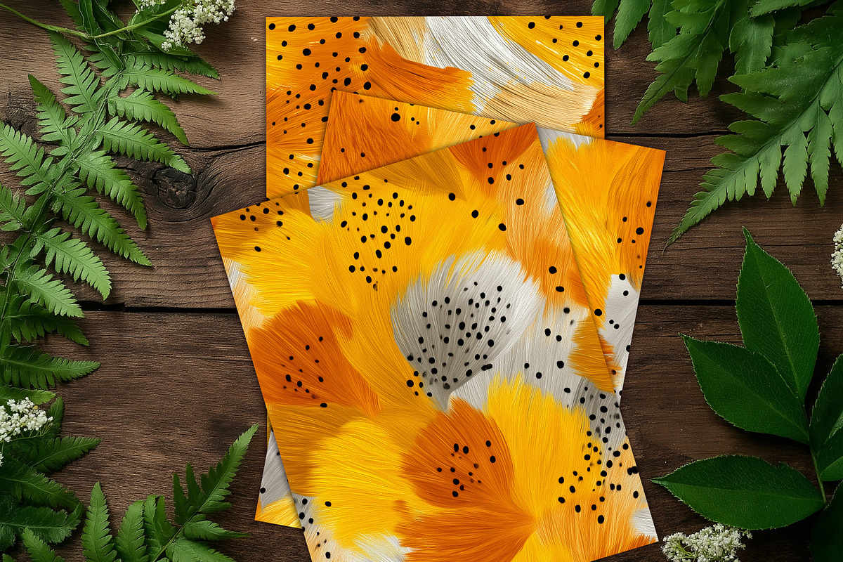 Warm Autumn Abstract Brush Scrapbook, a Background Graphic by V Design Creator (Photo 11 of 11)