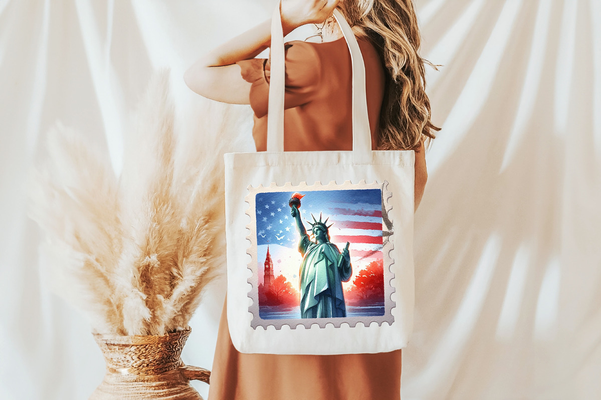 4th of July Postage Stamps Clipart, an Illustration by Pixels.Craft (Photo 6 of 7)