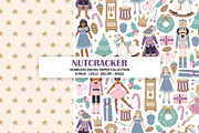 Nutcracker Seamless Pattern Bundle, a Pattern Graphic by Alanna Messina Design Co (Thumbnail 2 of 8)