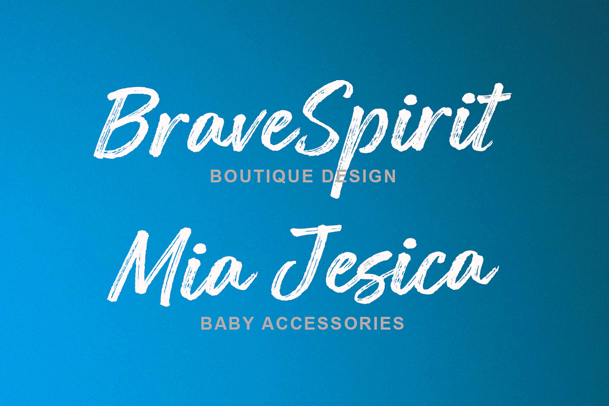 Hanboe Brush, a Script Font by Stripes Studio (Photo 2 of 5)