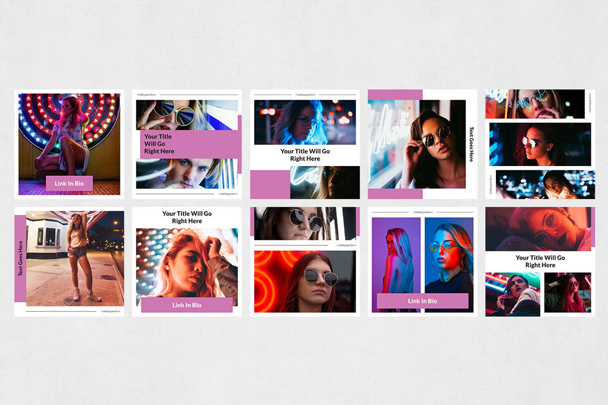 Neon Instagram Posts, a Social Media Template by Social Corner Graphics (Photo 7 of 8)