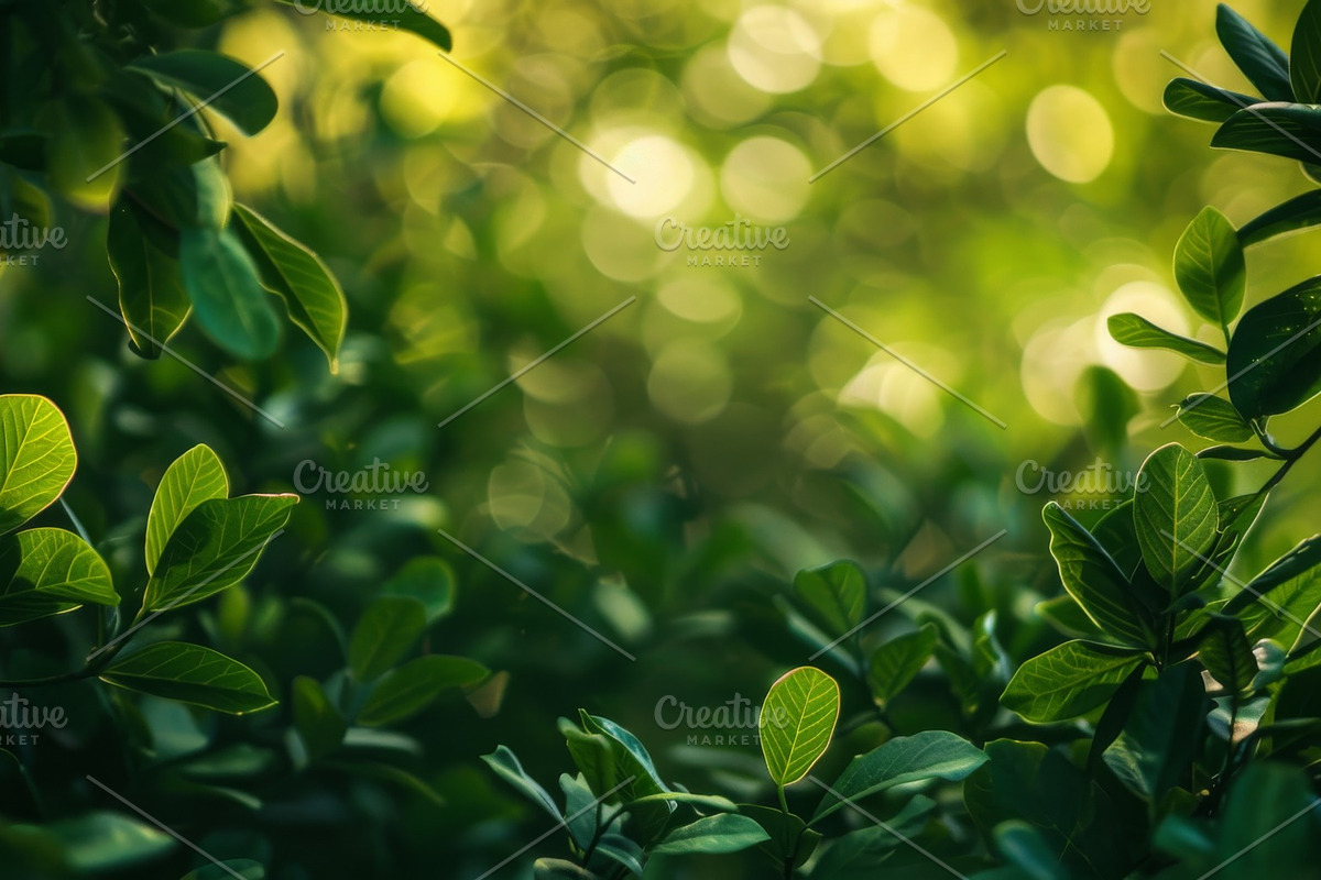 99 Frames of green leaves, a Nature Photo by Handmadefont (Photo 84 of 100)