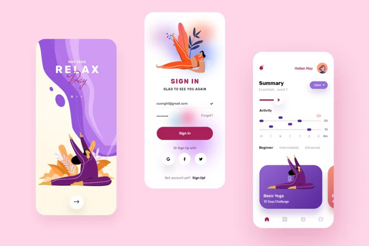 May - Yoga and Meditation Mobile App, an UI Kit Template by Lumina_ui_ux202 (Photo 4 of 10)