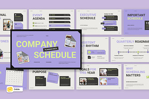 Company Schedule Google Slides, a Presentation Template by Loin Studio
