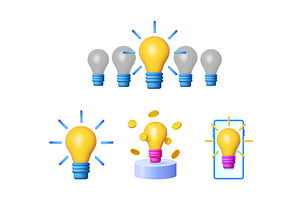 Set of 3d vector illustrations of, a Technology Illustration by Abscent