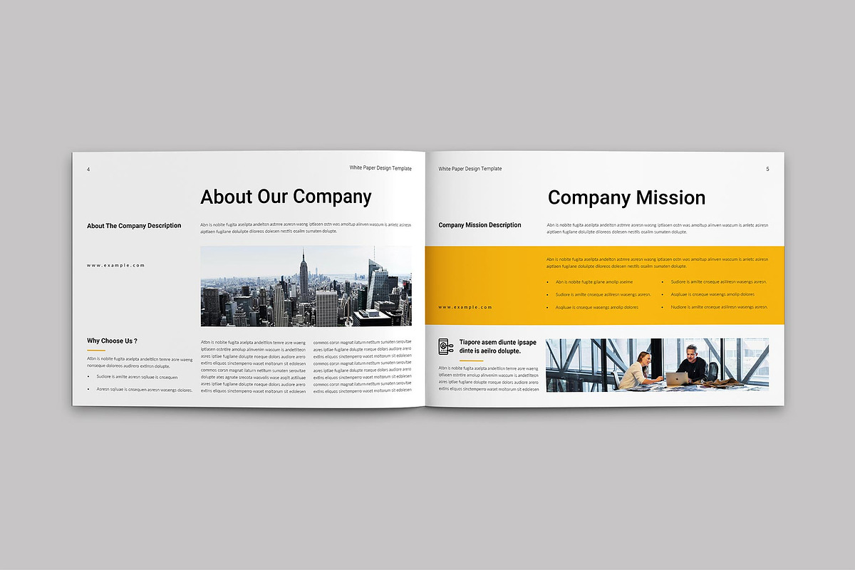 White Paper Template | Landscape, a Brochure Template by ElvinPrint (Photo 3 of 10)