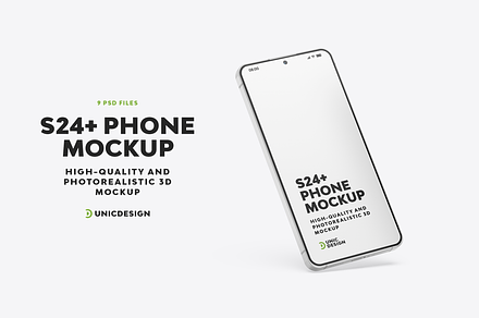 S24+ Phone Mockup, an Android Mockup by UnicDesign