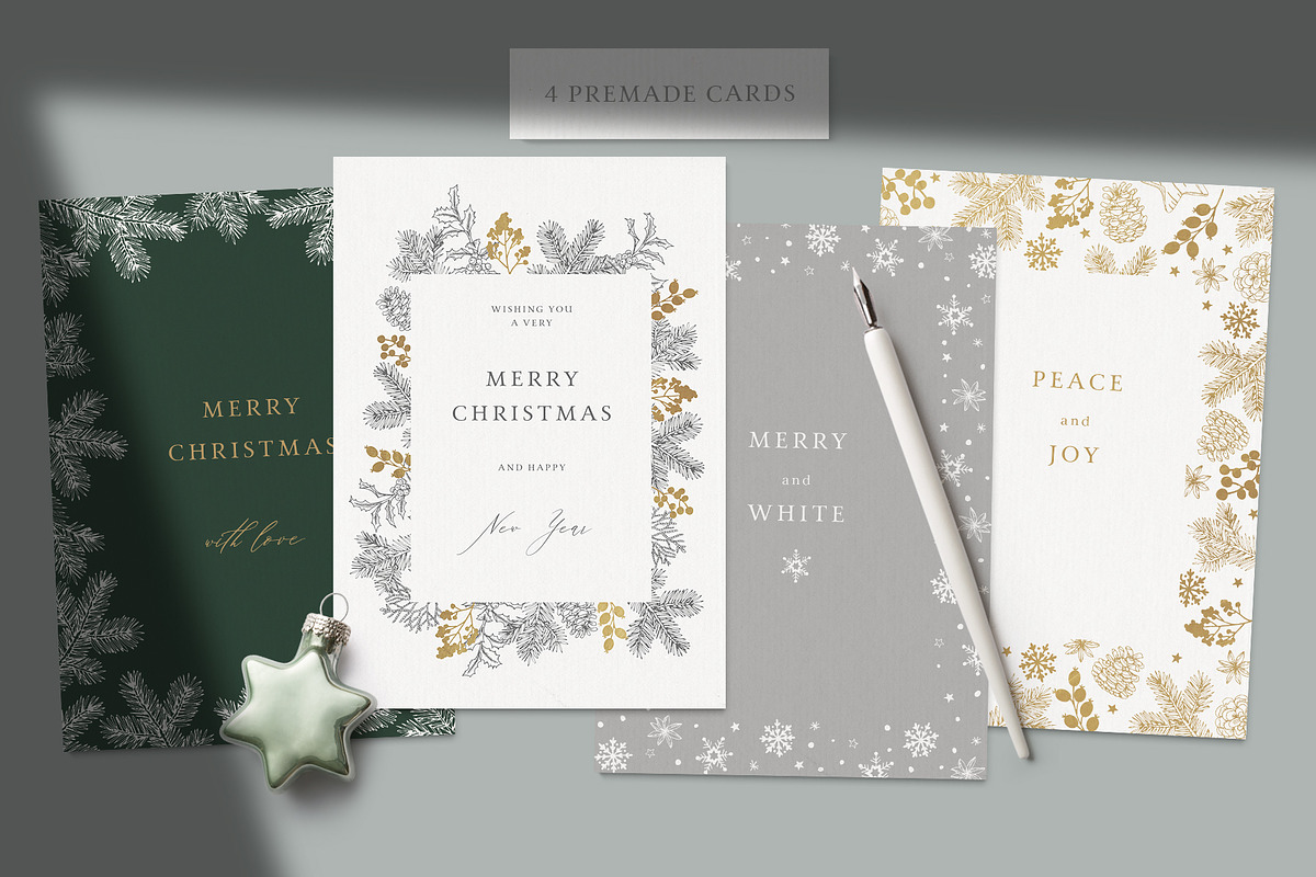 Elegant Christmas collection, an Animal Illustration by Tabita's shop (Photo 4 of 12)