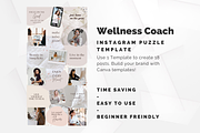 Wellness Instagram Puzzle Template, a Social Media Template by Social Assumptions (Thumbnail 2 of 10)