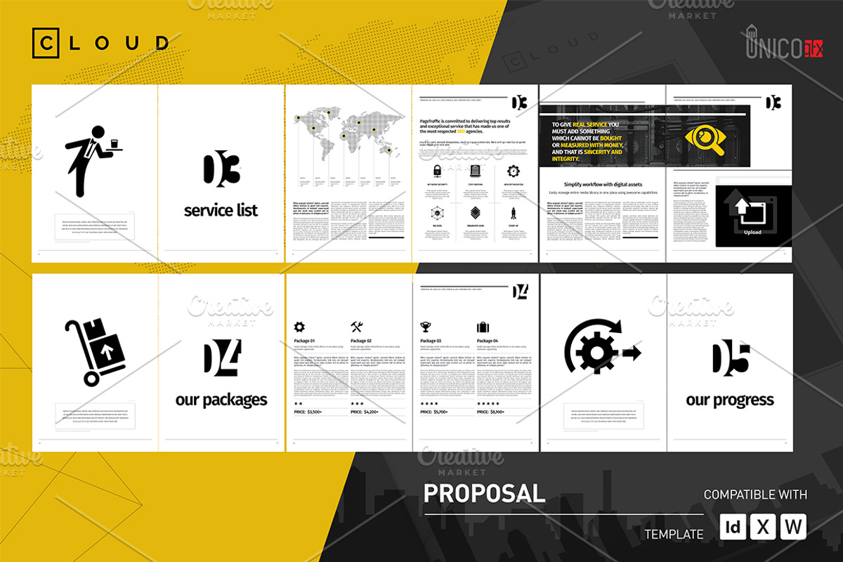 50 Page Full Proposal A4 / US Letter, a Stationery Template by Mastergfx (Photo 6 of 38)