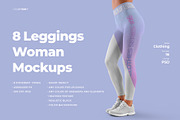 8 Mockups Women Leggins, a Bottom Mockup by Grow Design Craft Studio (Thumbnail 1 of 6)