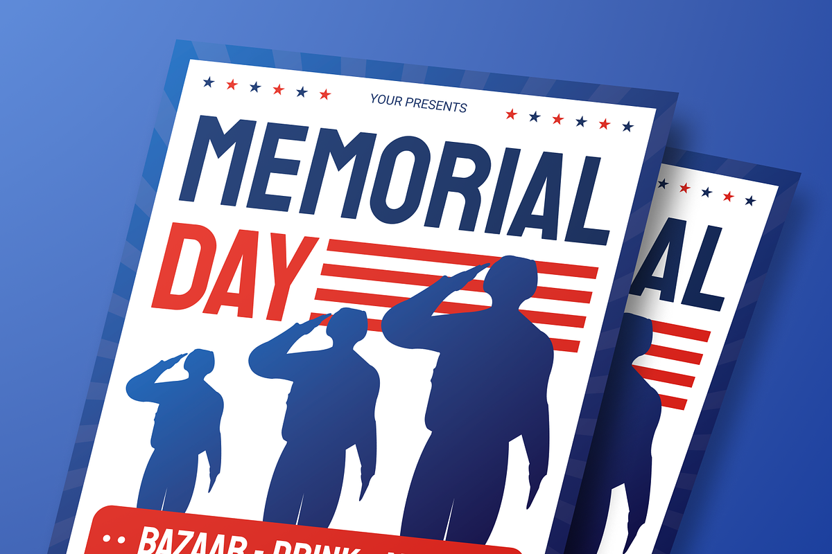 Memorial Day Flyer Set, a Flyer Template by Annora Studio (Photo 4 of 6)