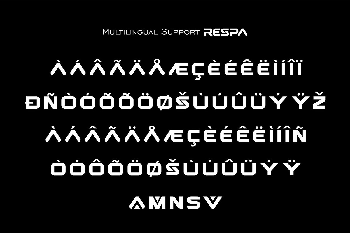 Respa bold futuristic logo font, a Sans Serif Font by WhymoreArt (Photo 8 of 10)