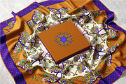 Persian Blossom Medallion Scarf, an Object Graphic by ilustrinna (Thumbnail 3 of 6)