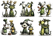 Christmas Dog & Cat Friends, an Illustration by Craft Nest (Thumbnail 8 of 9)