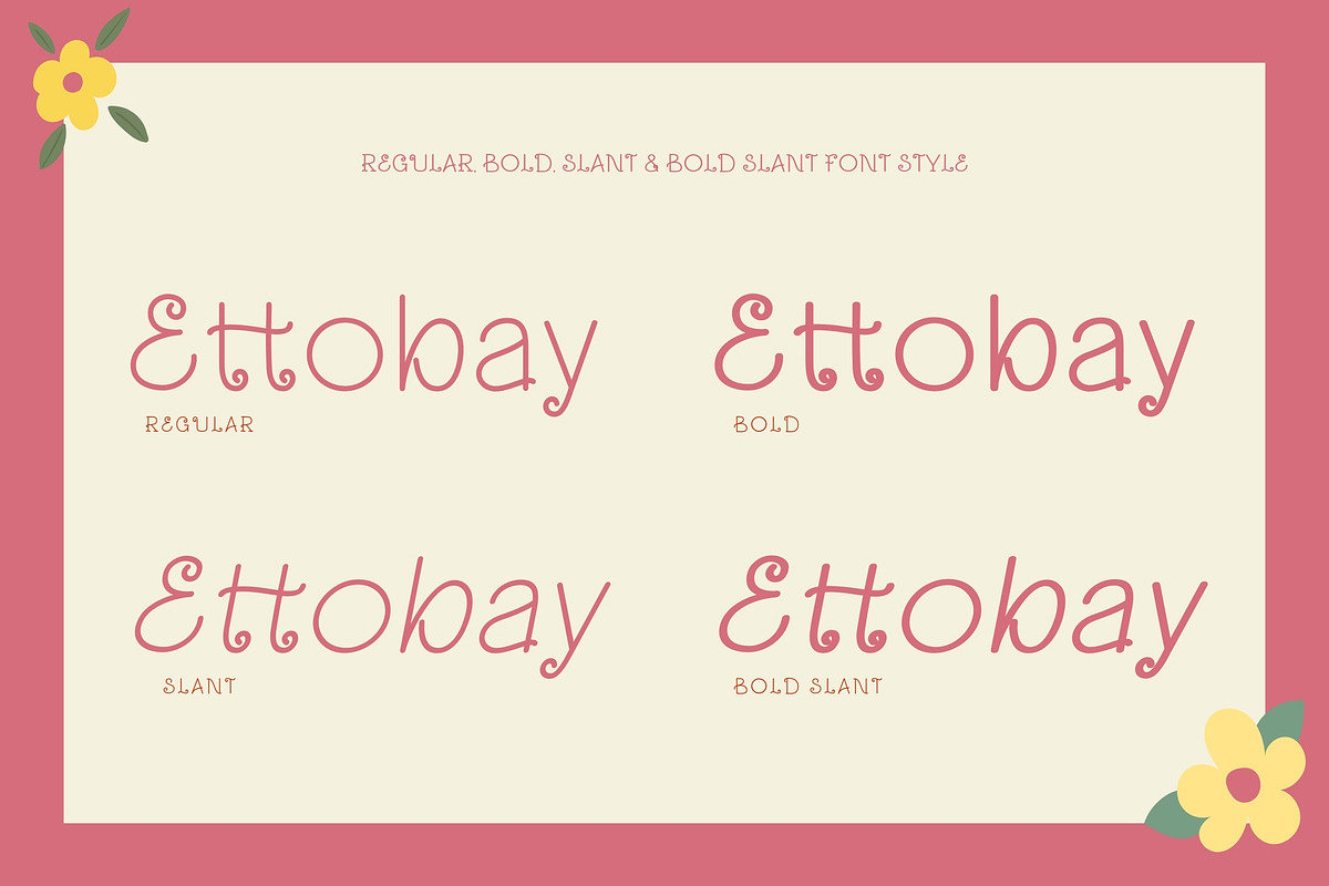 Ettobay, a Sans Serif Font by rudiSasori (Photo 13 of 13)