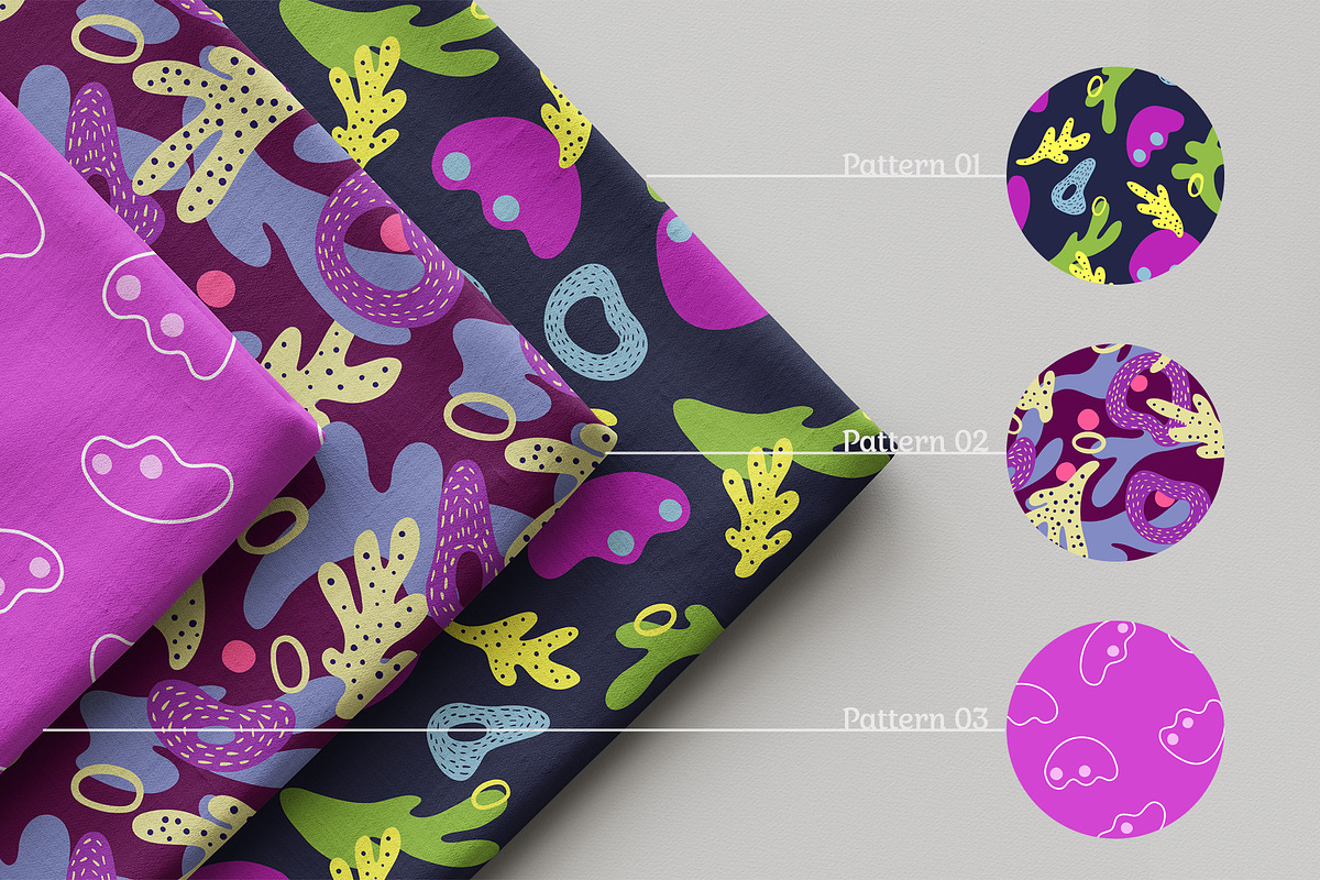 Bold Abstract Seamless Pattern Set, a Pattern Graphic by Asya Melkonyan Patterns (Photo 3 of 16)