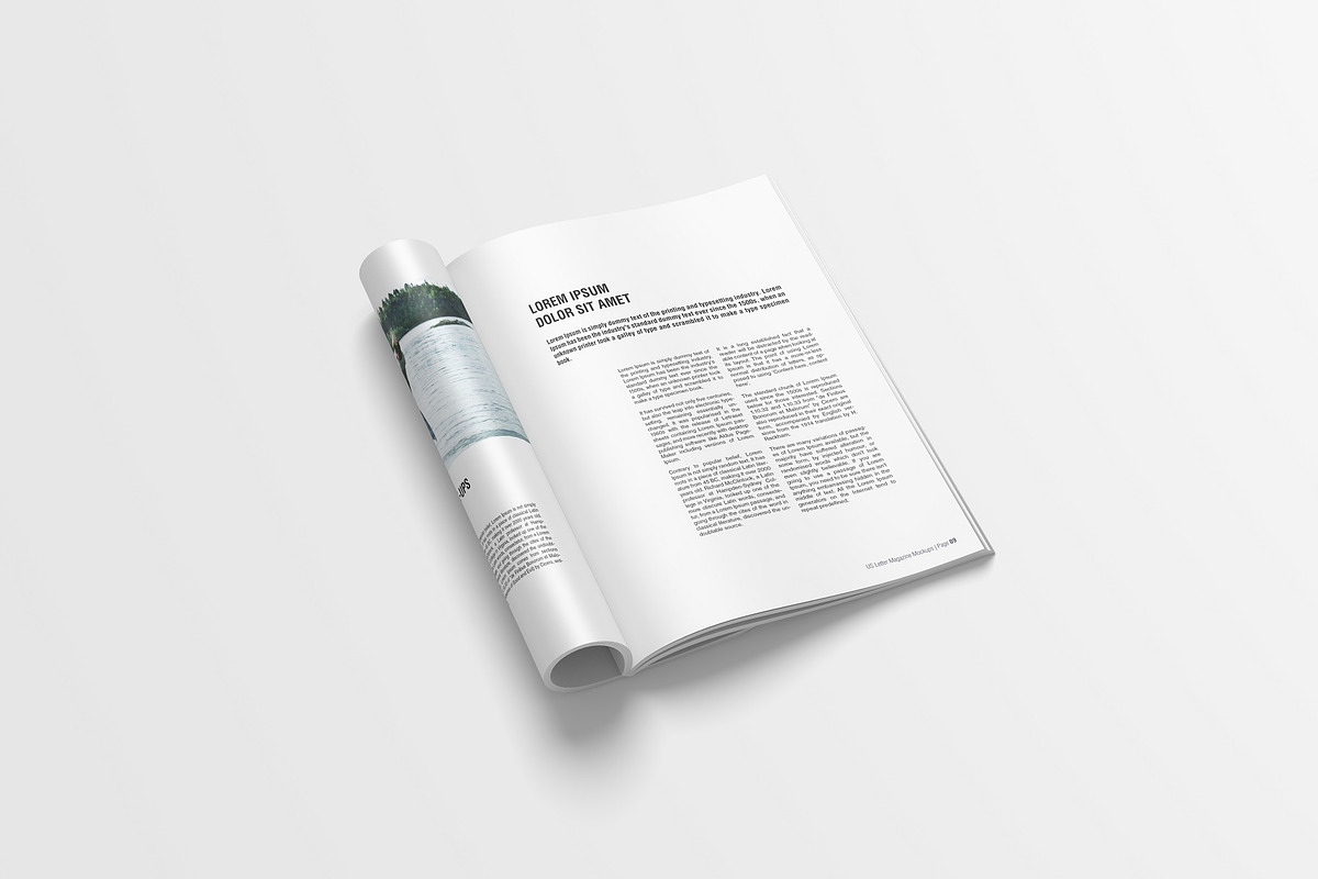 US Letter Magazine Mockup, a Books & Magazine Mockup by graphiccrew (Photo 4 of 19)